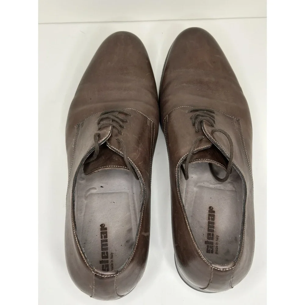 Lavorazione Blake Vero Cuoio, Made in‎ Italy, Brown Leather Dress Shoes, 43.5